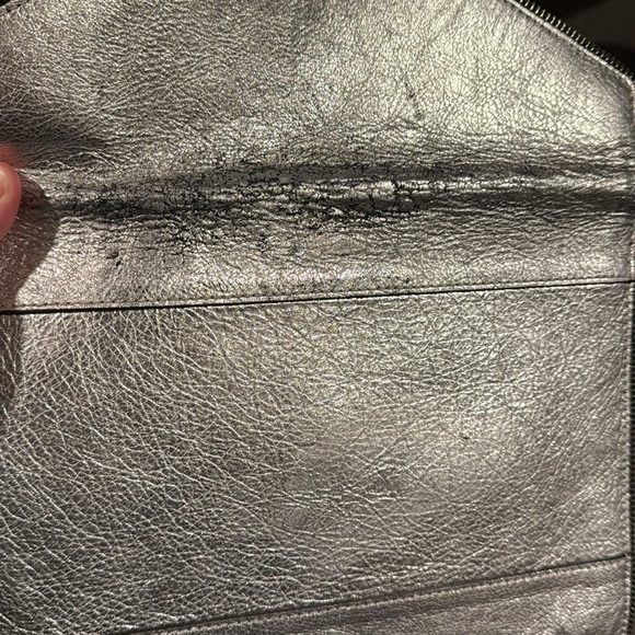 Rebecca Minkoff Silver Envelope Clutch - Picture 7 of 8
